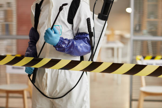 Professional Sewage Cleanup technician working in Morganton, NC